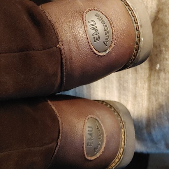 EMU Australia Latrobe waterproof suede full grain Leather sheepskin lined boots - Picture 11 of 14